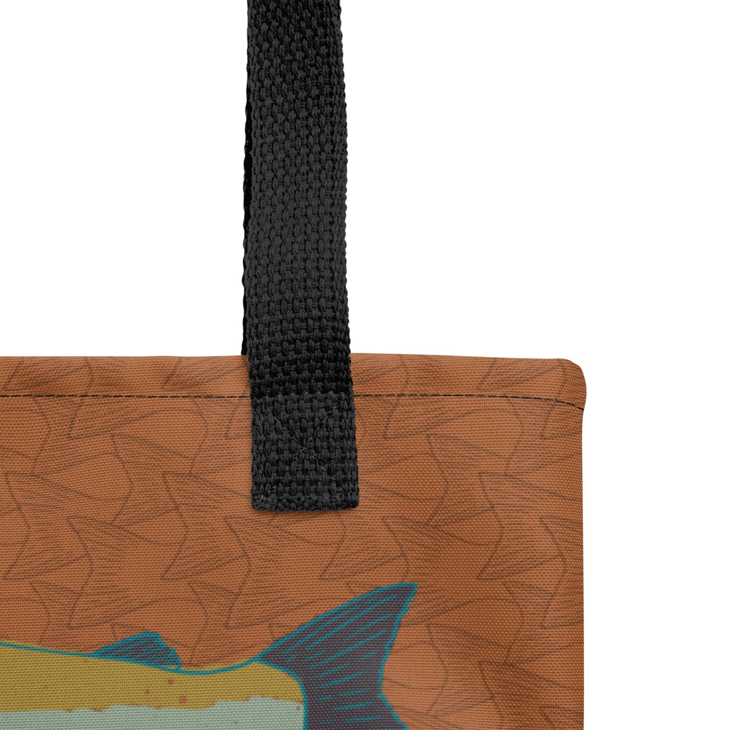 Salmon Tote Bag - Rust