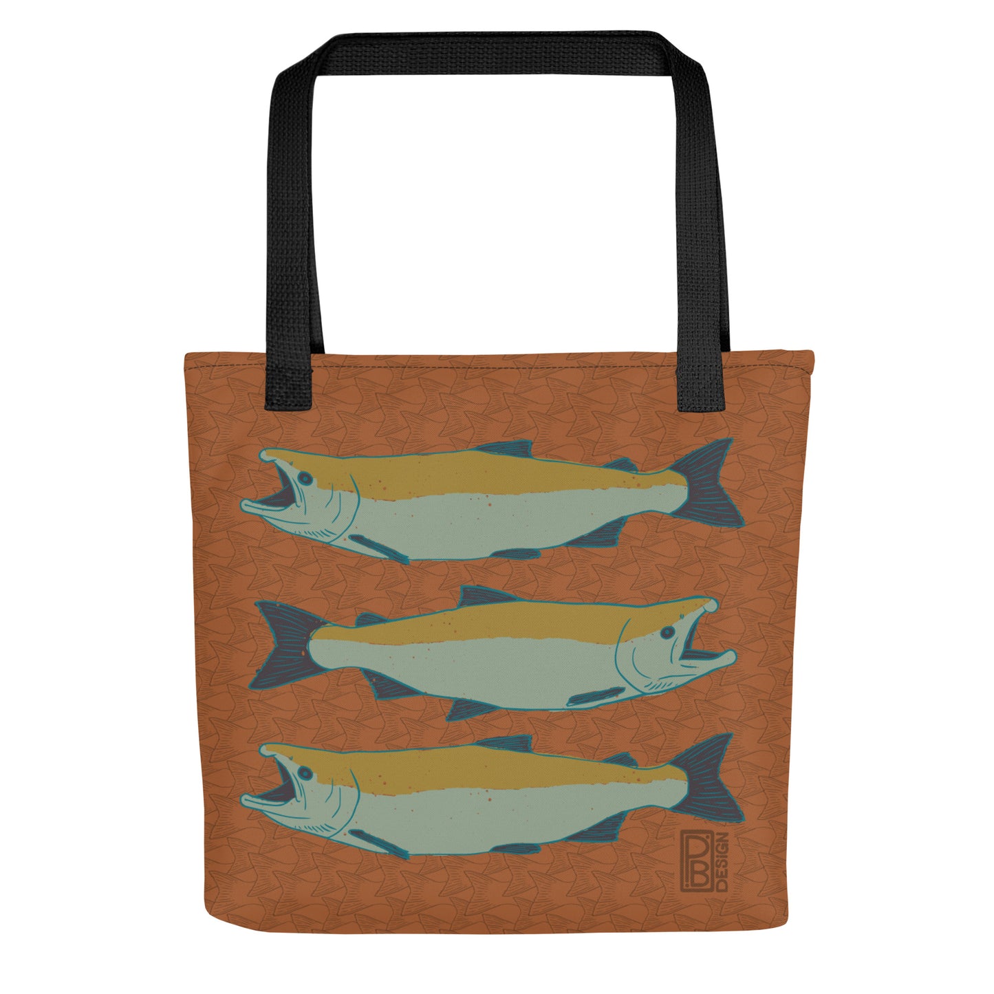 Salmon Tote Bag - Rust