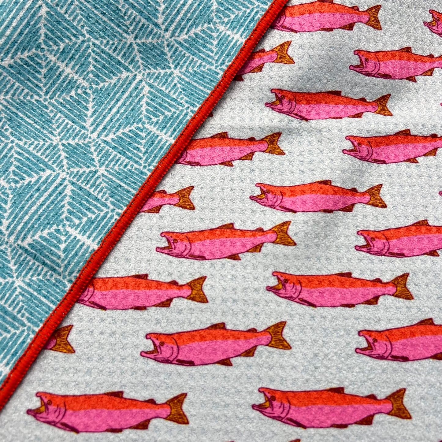 Salmon Tea Towel